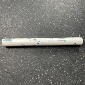 Vtg Carefree Wallcoverings Solid Vinyl Wallpaper White W/ Strawberries 56 sq ft